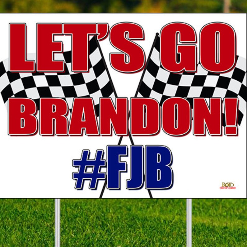 Let's Go Brandon FJB Double Sided 24x18 Yard Sign Etsy