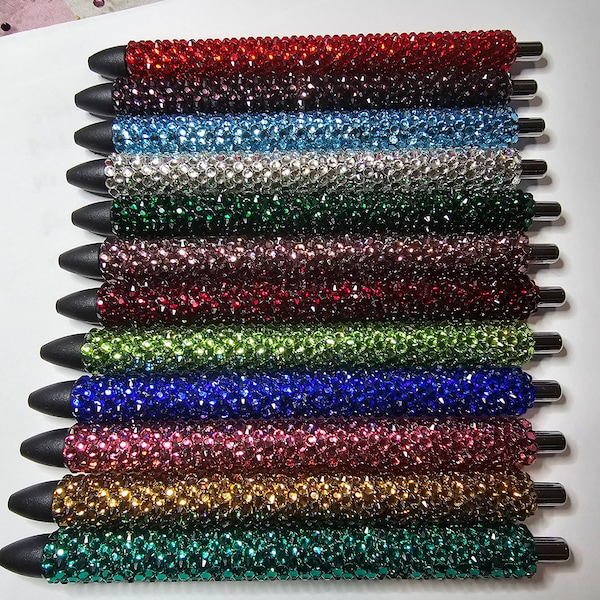Custom rhinestone pens, rhinestone pens, bling pens, bedazzled pens, party favors