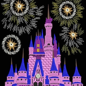 Its  a Castle image digitized for a client. We combined two image and added fireworks from a different images that was not in this artwork. This image was very appreciated by the client.