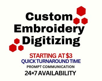 Custom Embroidery digitizing,Logo Digitizing,Machine Embroidery pes file,embroidery logo,Image digitizing embroidery service,Custom digitize