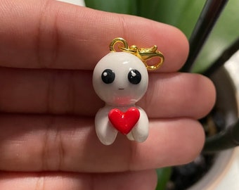 Yippee Tbh Creature Heart Charm - Valentines Funny Polymer Clay Handmade Jewelry Gifts