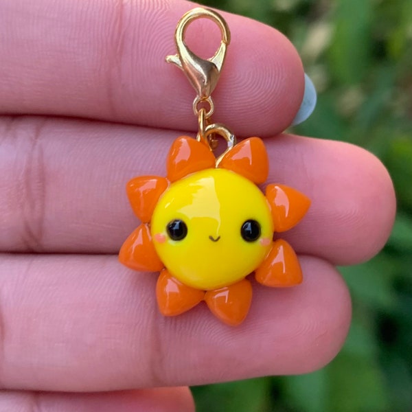 Sun Charm - Polymer Clay Handmade Gifts - Kawaii Cute Charms