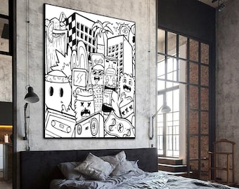 ESOWシルクスクリーンポスター BLACK 額付き graffiti - メルカリ