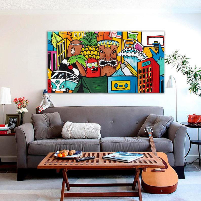 Horizontal Wall Art Living Room Wall Décor Canvas Art Print Etsy