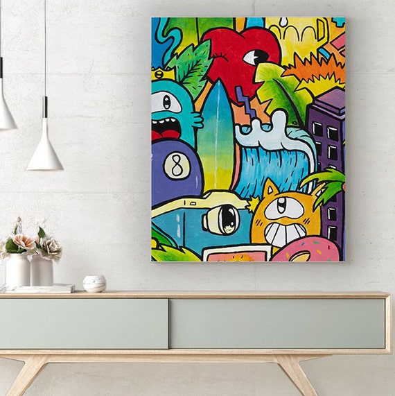 Amazon.com: Nocta Boho Wall Art Set of 5 Prints - Abstract