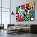Extra Large Wall Art, Street Art Canvas Art Print, Living Room Wall Art, Game Room Décor, Colorful Gift For Teenager, Gift For Him