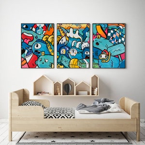 Boys Room Wall Art Print On Canvas Boys Bedroom Décor Boys | Etsy