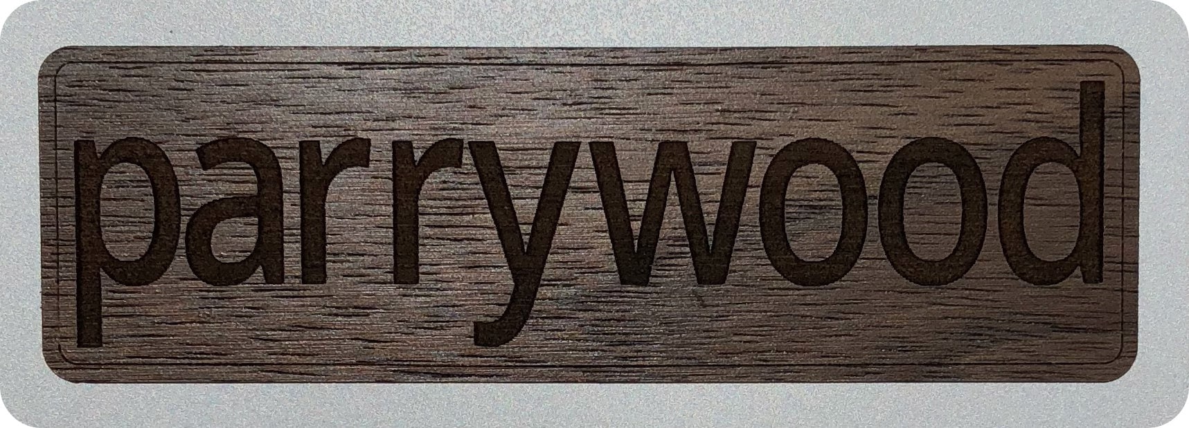 Wood Veneer Stickers Your Logo Here Etsy