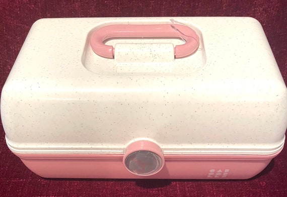 Caboodle Makeup Case Large Seafoam Green Marble & Pink Mirror