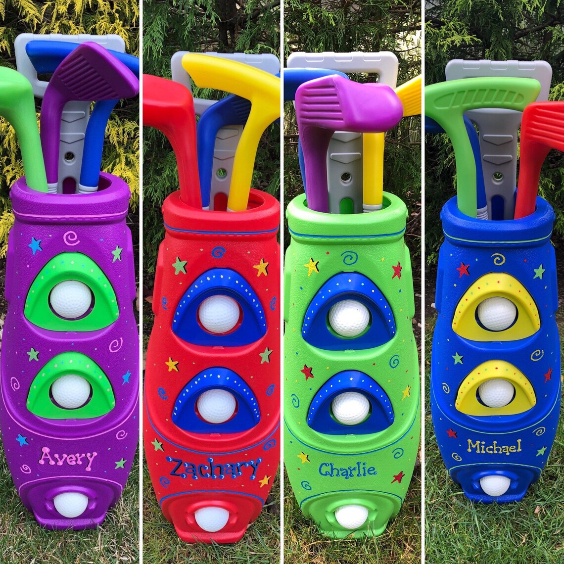 Personalized Kids Golf Clubs Kids Plastic Golf Set Kids Etsy
