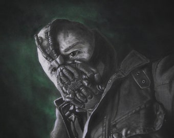 Bane (Charcoal Drawing) Size: 16x20