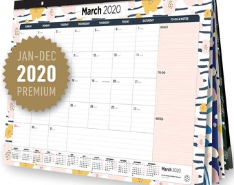 Desk Pad Calendar Etsy