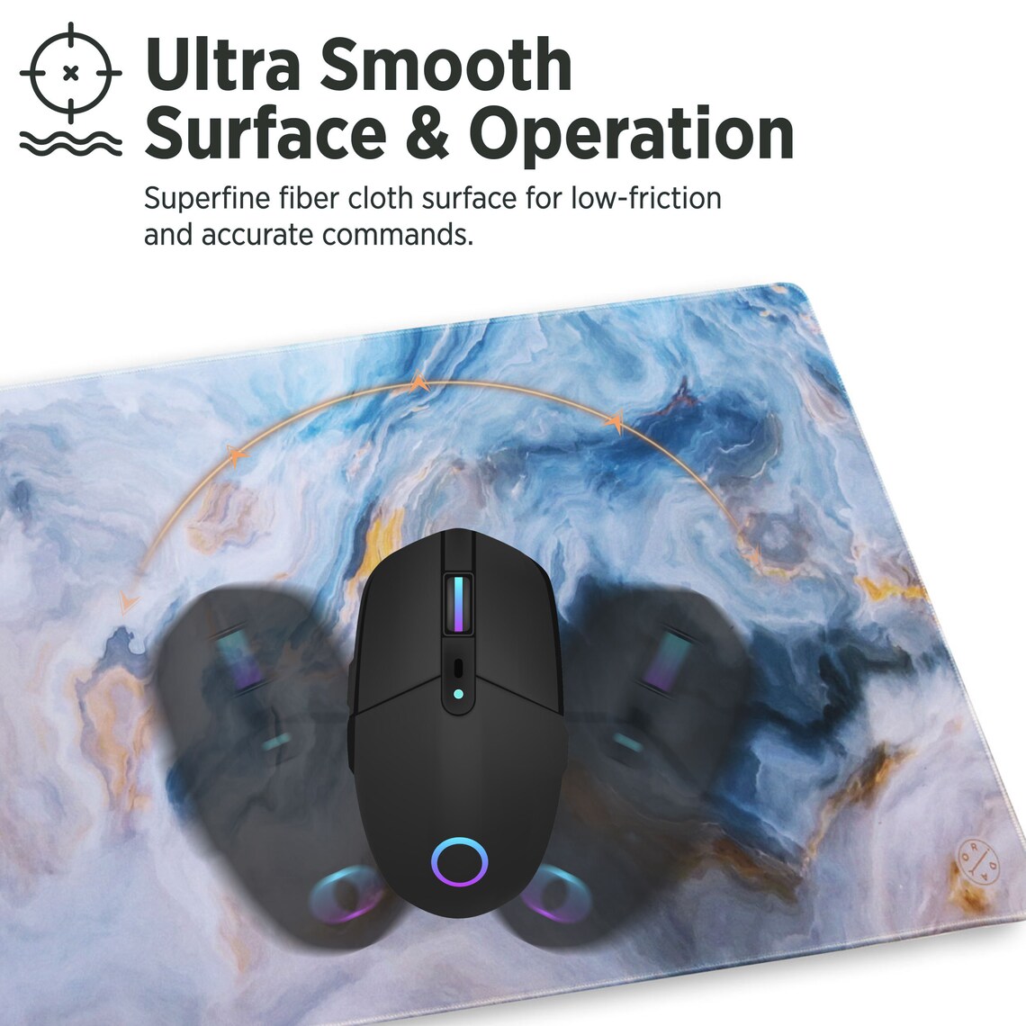 XXL Extended Gaming Mouse Pad 35.4x15.7 Deep Blue Ocean Etsy