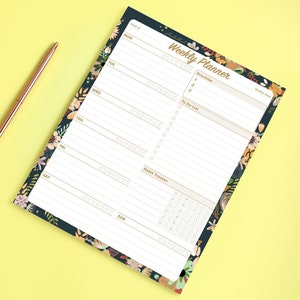 Weekly Planners 52 Sheets Premium Task Organizer Pad - Undated & Tear-Away Notepad, Water Intake Tracker - 7.8” X 10&quot;