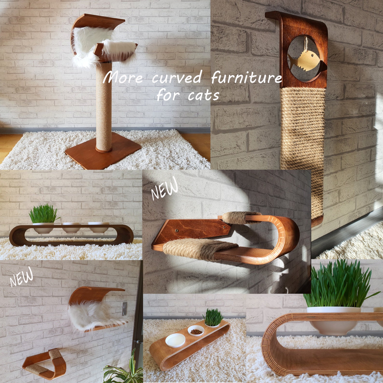 Moderne Katze Möbel Wand Katze Kratzer Wand Katze Baum Etsy