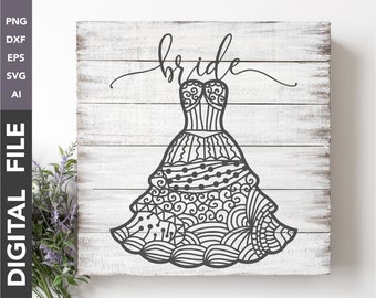 Free Free 265 Lace Wedding Dress Svg SVG PNG EPS DXF File
