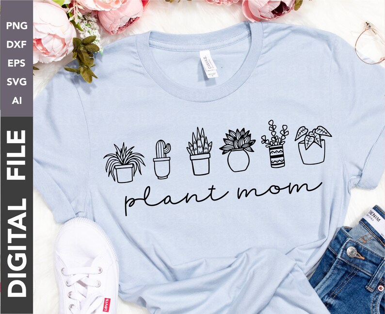 Download Plant Mom SVG Cricut Cut File PNG Vector Download Clip Art | Etsy