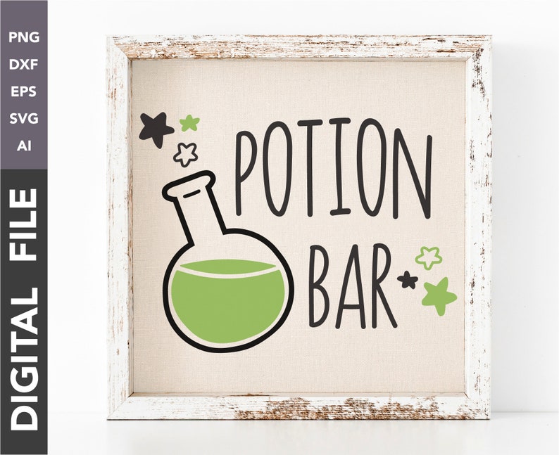 Cute Potion Bar SVG Halloween Cricut Cut File Silhouette - Etsy