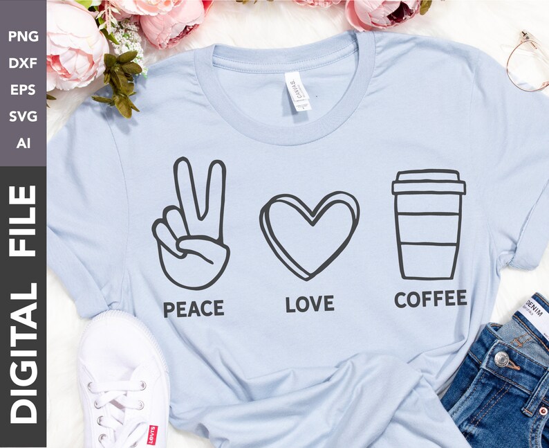 Free Free 296 Peace Love And Coffee Svg SVG PNG EPS DXF File