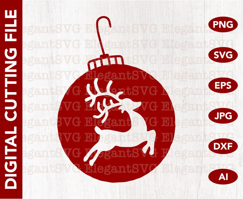 Download Reindeer Ornament Svg Cricut Cut File Silhouette Dxf Download Clip Art Holly Merry Christmas Santa Claus Noel Decor Home Sleigh Santa Clip Art Art Collectibles Deshpandefoundationindia Org