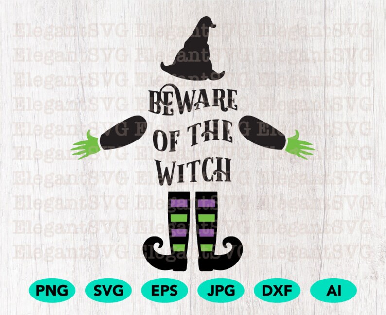 Beware Of The Witch Cutting File Svg Png Vector Cricut Etsy