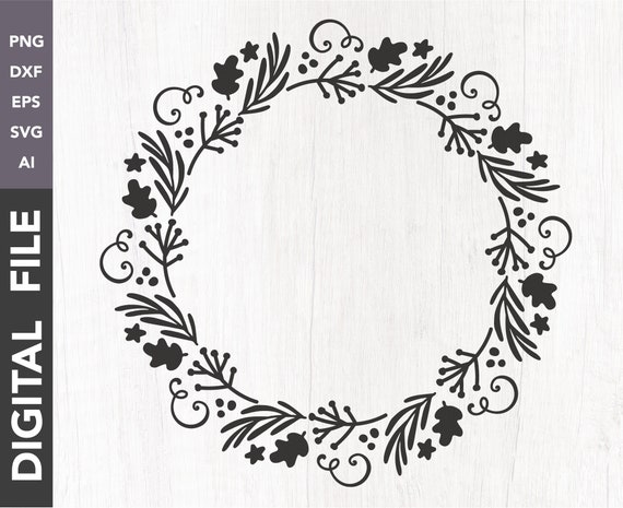 Download Intricate Leaf Wreath Svg Cricut Cut File Silhouette Dxf Etsy 3D SVG Files Ideas | SVG, Paper Crafts, SVG File