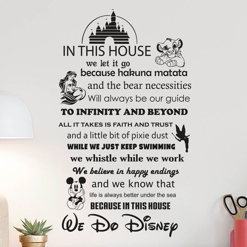 In This House Quote. Vinyl Wall Decal. Etsy