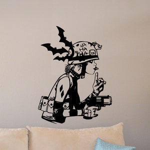 Harley Wall Decal Superhero Poster Girl Room Sign Gift Kids Bedroom Decor Home Vinyl Sticker Children Print Playroom Wall Art 6g81