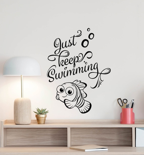 Denken Sie Auch Schwimmen Wandtattoo Finden Nemo Dory Poster Etsy