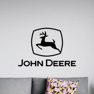 Deere Wall Decal Vinyl Sticker Farmhouse Wall Decor Sign Farmer Gift Farm Wall Art Poster One Color No Background Decal 3260
