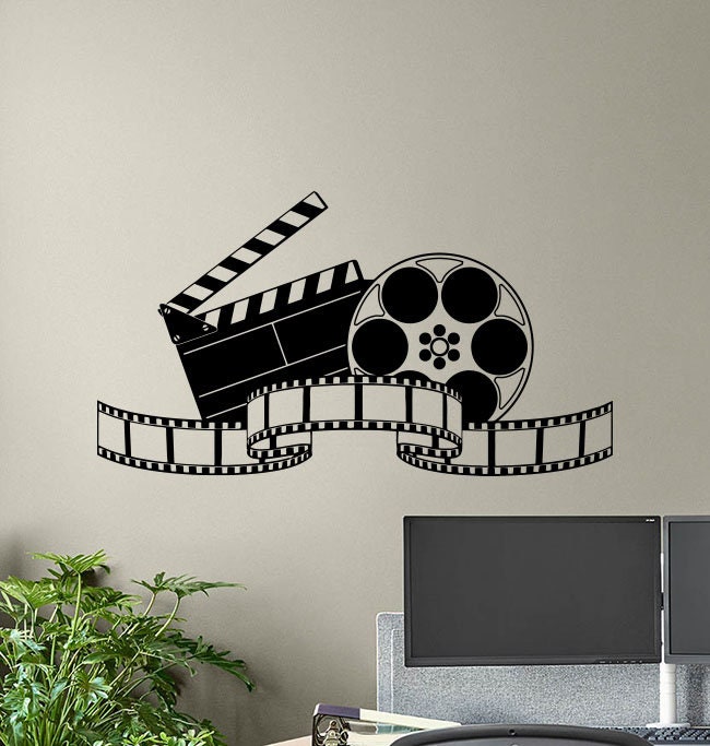 Movie Theater Decor Black and White Pictures Metal Film Reel Paintings for  Living Room Movie Poster Artwork 5 Panel Print Canvas Movie Stripe Wall Art  Giclee for Home Framed Ready to Hang(60''Wx32''H) 