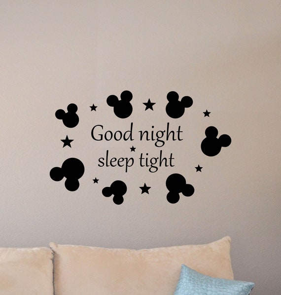 Buenas noches sueño apretado signo pared calcomanía bebé - Etsy México Buenas noches sueño apretado signo pared calcomanía bebé - Etsy México
