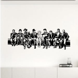 Hollywood Wall Decal Cinema Poster Movie Vinyl Sticker Stencil Film Gifts Home Theater Decor Celebrity Wall Art Bedroom Prints Mural 8-78