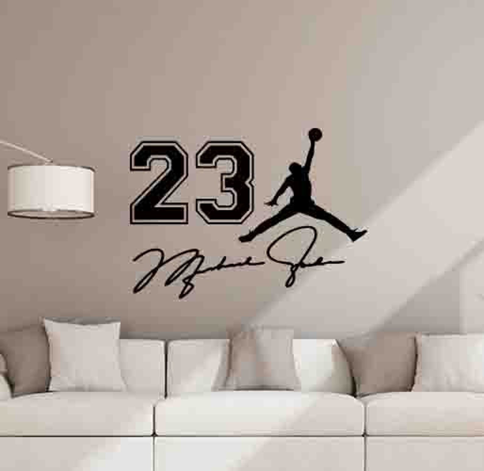 Michael Jordan Wall Decal Jumpman 23 Sign Quote Air Jordan Etsy Canada