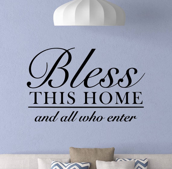 Bless ths home wall decal farmhouse decor farmhouse wall | Etsy Bless ths home wall decal farmhouse decor farmhouse wall | Etsy