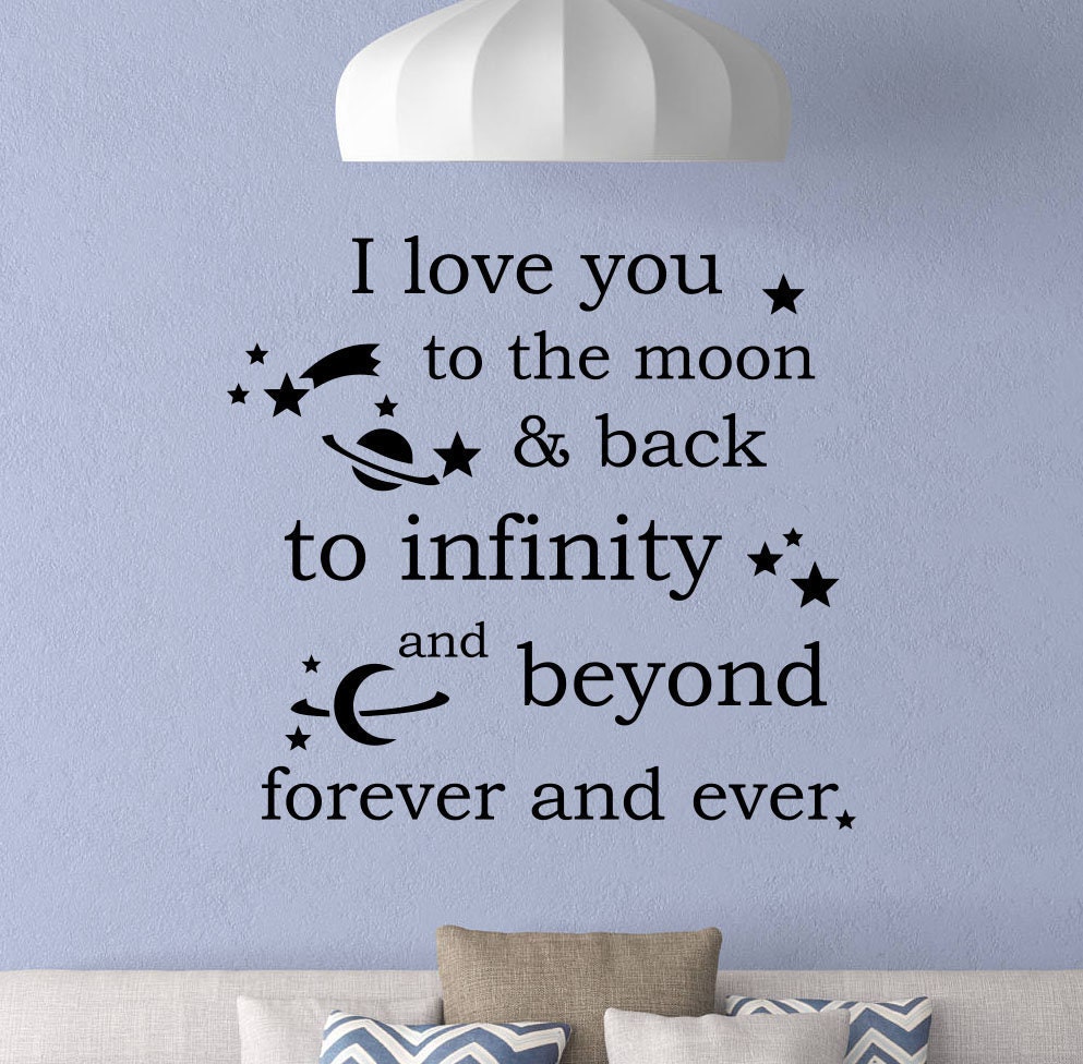 I Love You To The Moon And Back Wall Art - Canada