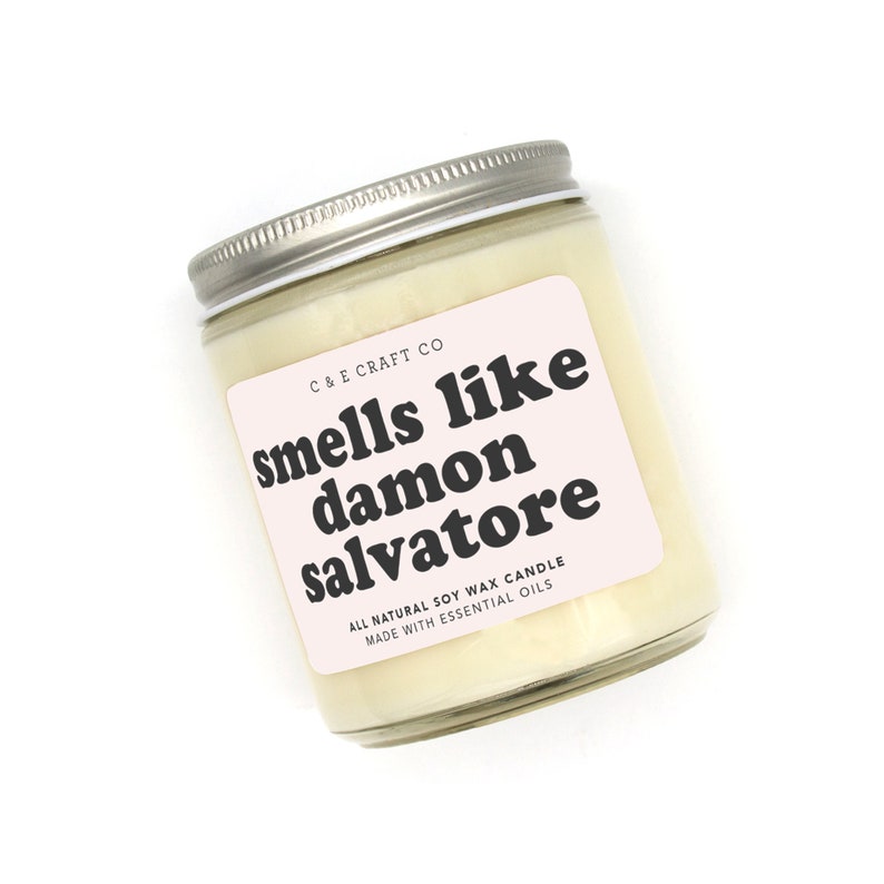 C&E Smells Like Damon Salvatore Soy Wax Candle Etsy