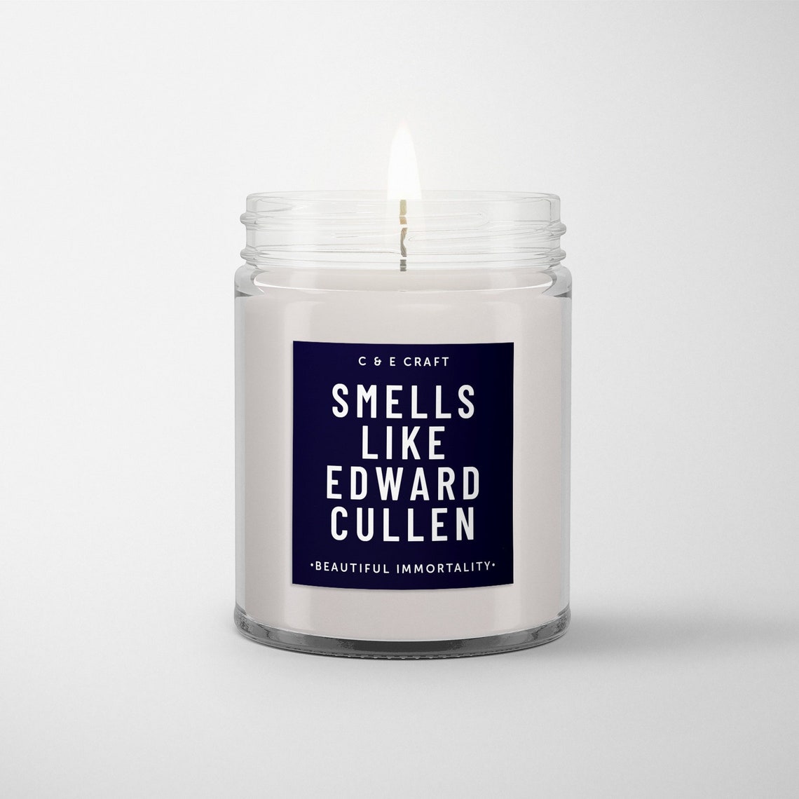C&E Smells Like Edward Cullen Soy Wax Candle Pop Culture Etsy