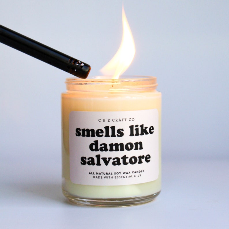 C&E Smells Like Damon Salvatore Soy Wax Candle Etsy