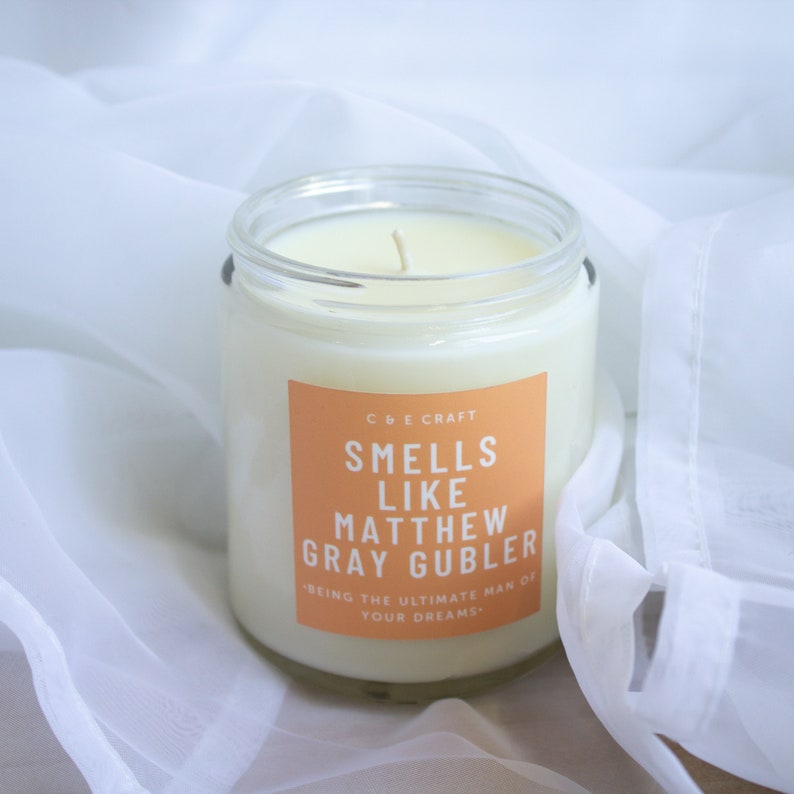 C&E Smells Like Matthew Gray Gubler Soy Wax Candle Man Etsy