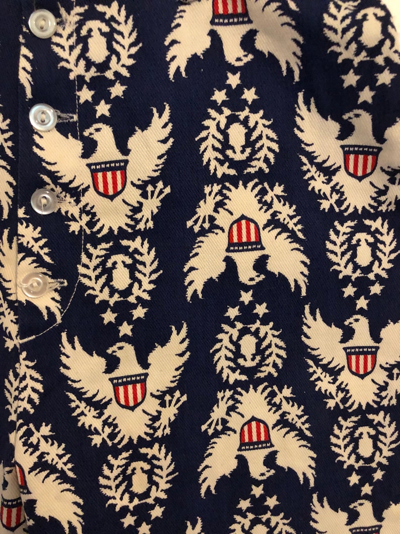 1970s Pantasticks Liberty Eagle American Button Fly Bell Bottoms