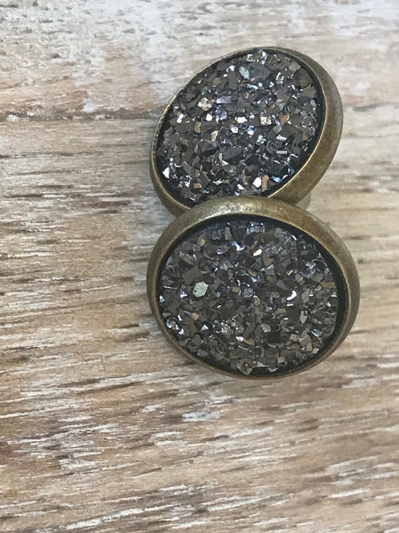 Druzy Earrings Studs Etsy Australia