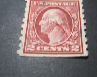 US Stamps Scot #413 2 Cent Washington  1912 Used