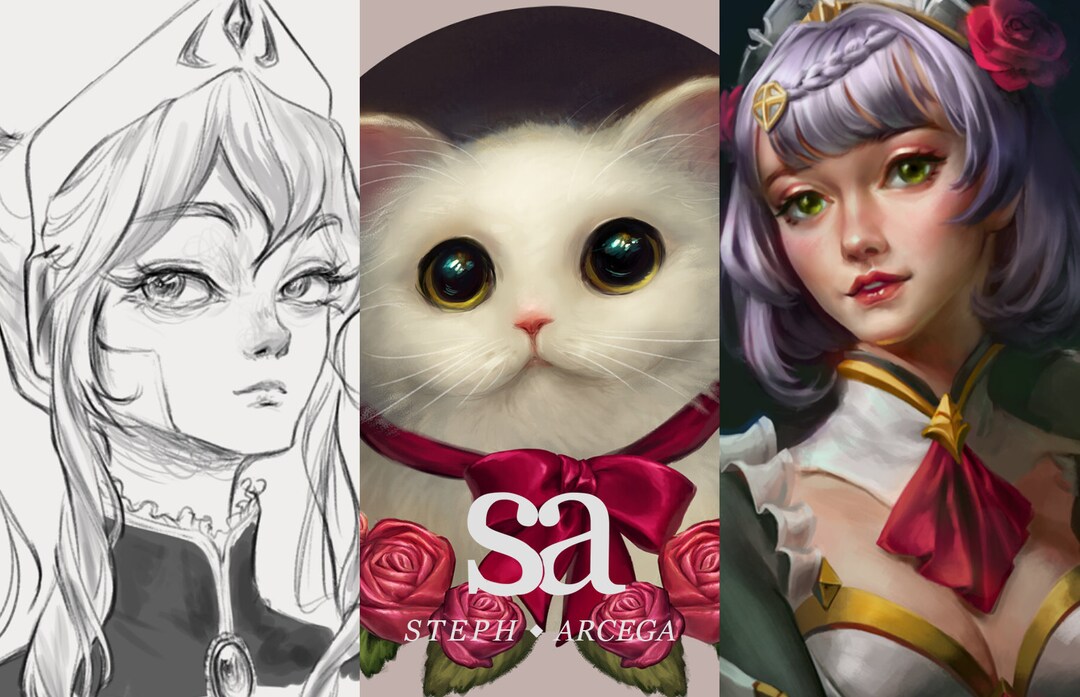 Digital Art Commission Illustration Portrait Etsy