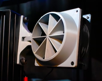 Adjustable 120mm Fan Adapter Mount | Wind Simulator Kit | SIM Rig Cockpit | 8020 Aluminum Profile | SIM Racing Mods Accessories | Flight Sim