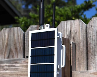 Solar Repeater Node | Meshtastic & MeshCore | RAK WisBlock | GPS | Magnet Base | Tripod Strap Pole Mount | 18650 LiIon | ASA Enclosure