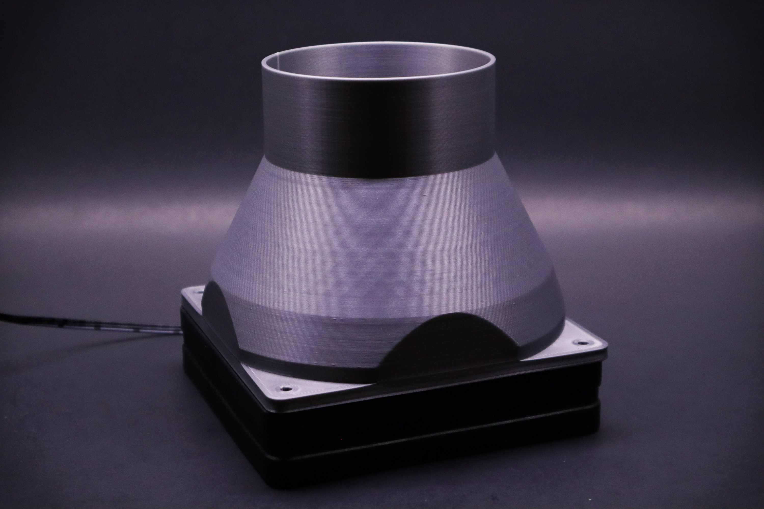 120mm Fan to 3"(75mm) Duct Reducer Adapter | Wind Simulator Kit | SIM Racing Cockpit 8020 Rig | SIM Racing Accessories and Mods | Flight Sim