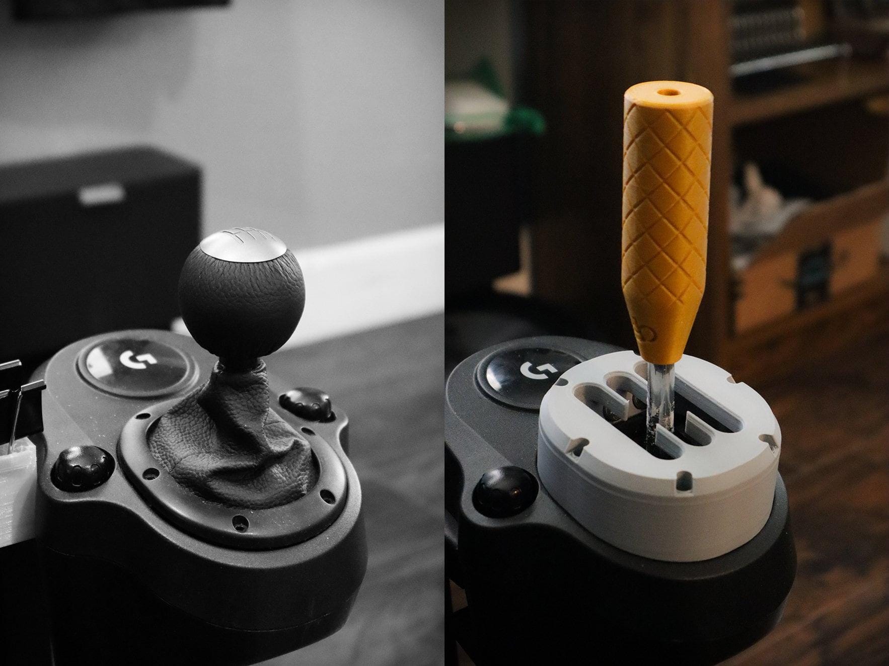 Magnetic Shifter Mod Kit for Logitech G29/G920/G923 [Gate + Shift Knob] Driving Force [Direct Fit Bolt-On Kit] | Sim Racing Accessories