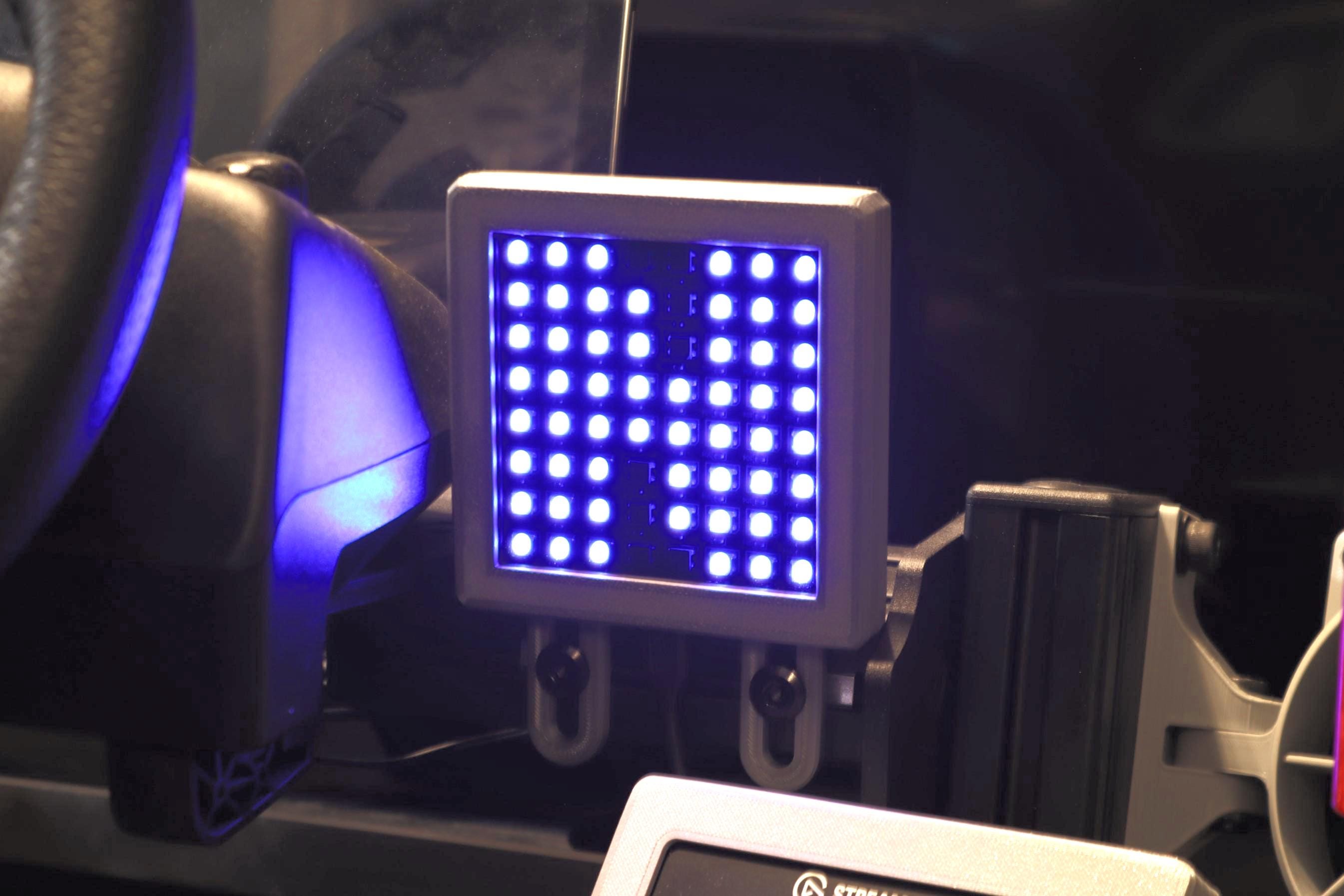 Sim Racing Led Indicators Sim Racing LED Flag Box | Simhub Gear Indicator Spotter Race Display ...