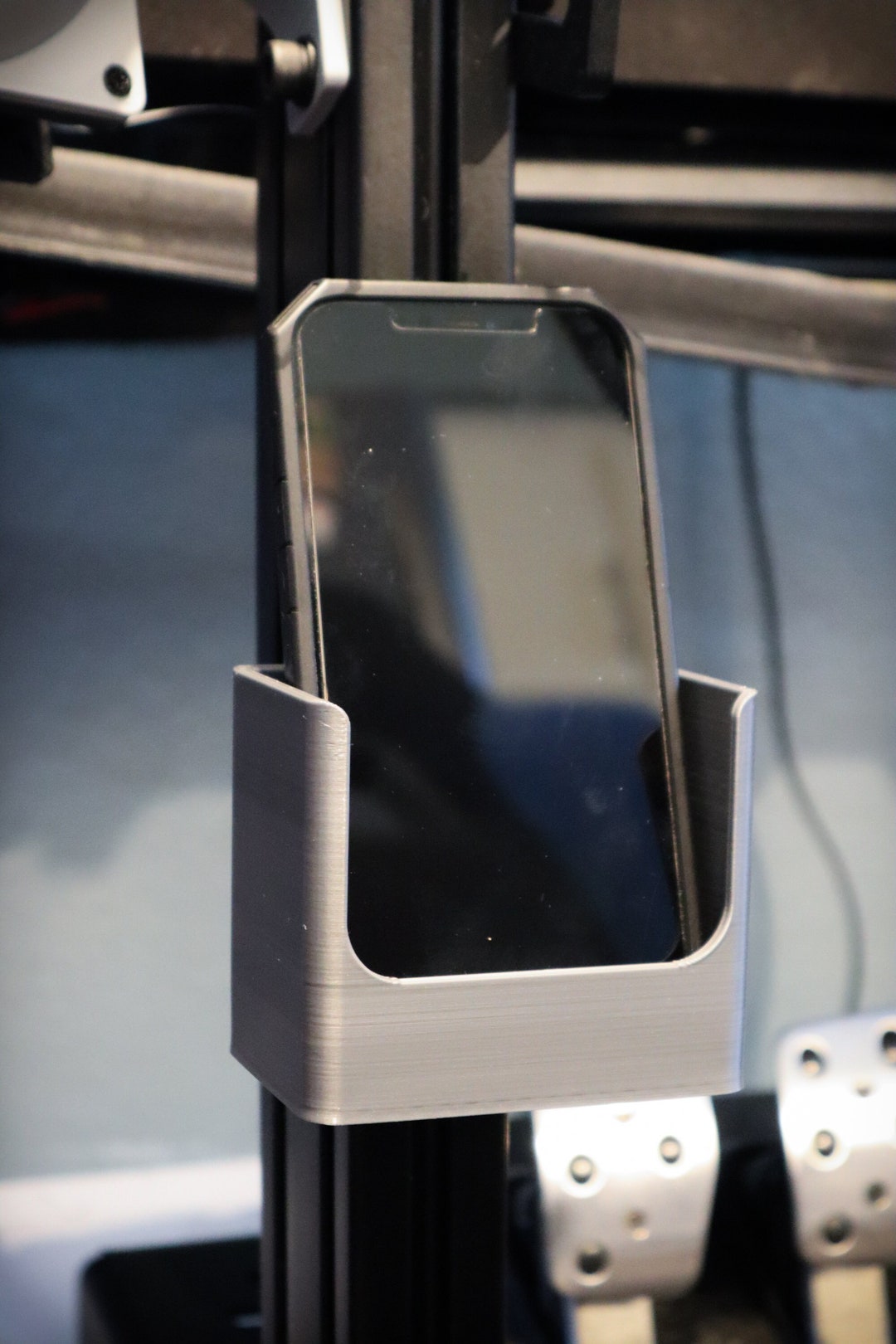 Sim Racing Rig Phone Charger Smartphone Holder & T-nut Hardware for SIM Racing Aluminum Profile Rig ...
